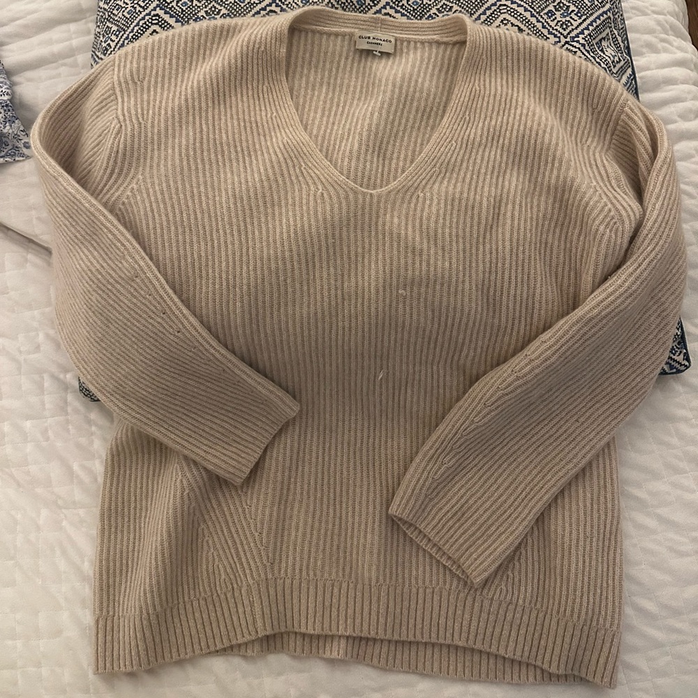 Club Monaco cashmere stitch sweater